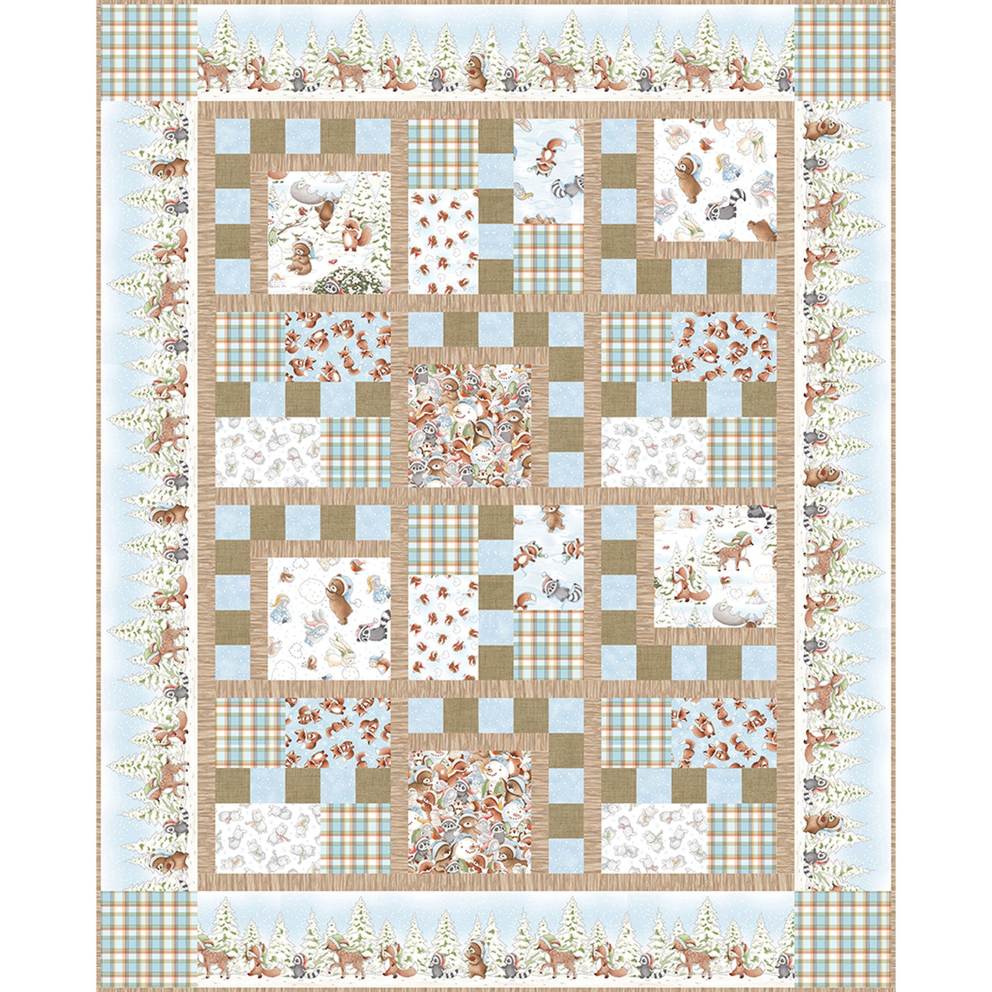 Winter Frolic Quilt TWW-0619e - Downloadable Pattern