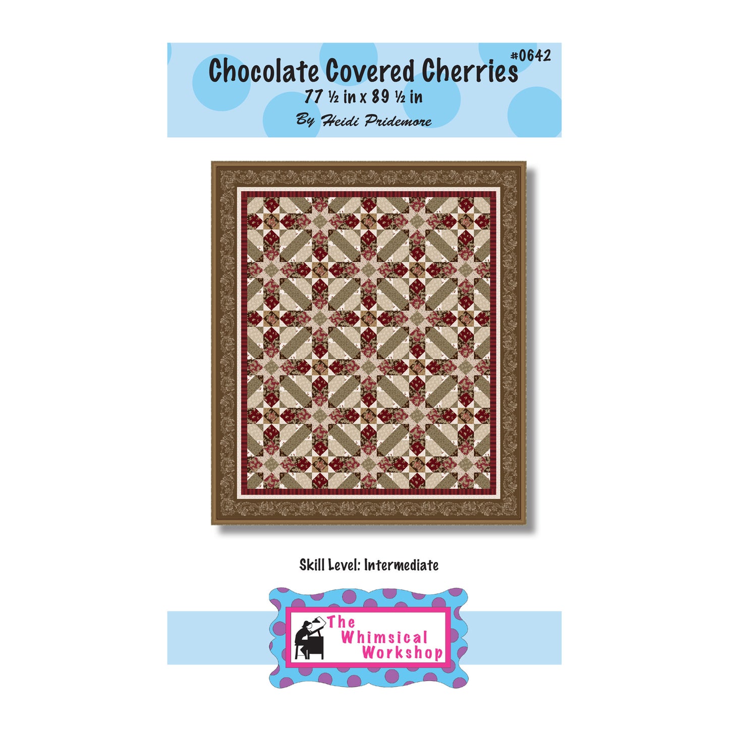 Chocolate Covered Cherries Quilt Pattern TWW-0642 - Paper Pattern