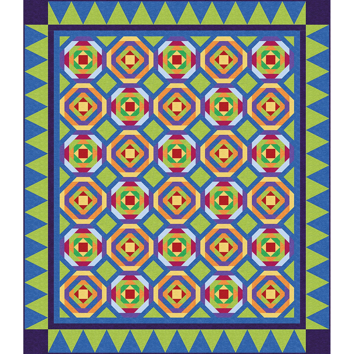 Jelly Bean Blast II Quilt TWW-0649e - Downloadable Pattern