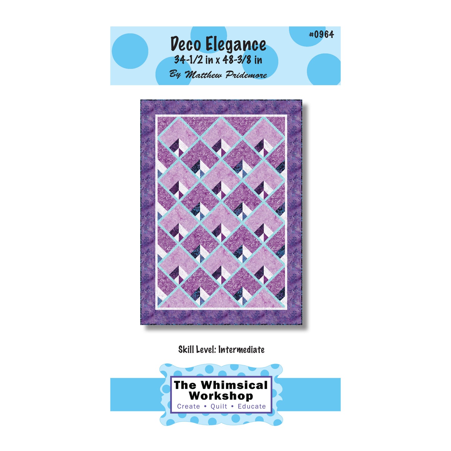 Deco Elegance Quilt Pattern TWW-0964 - Paper Pattern