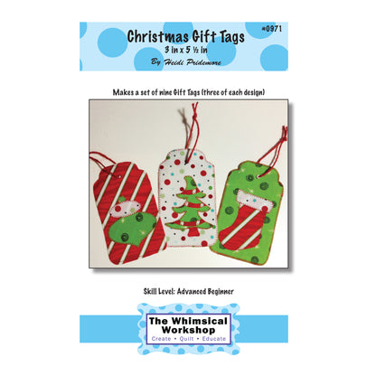 Christmas Gift Tags TWW-0971e - Downloadable Pattern