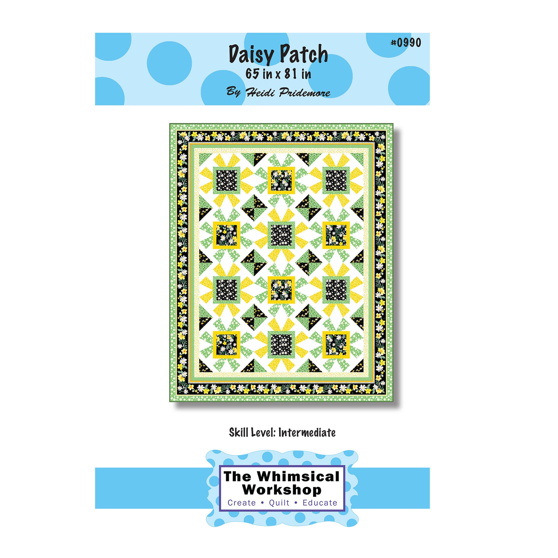 Cover image of pattern for Daisy Patch Quilt.