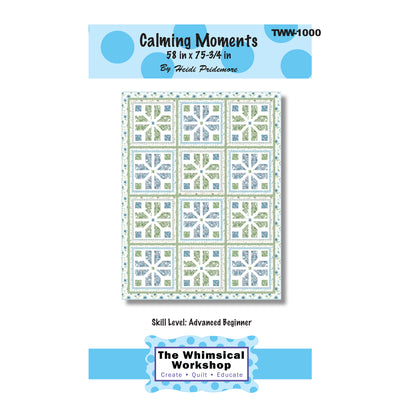 Cover image of pattern for Calming Moments Quilt.