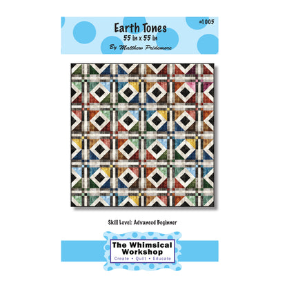 Cover image of the Earth Tones quilt pattern.