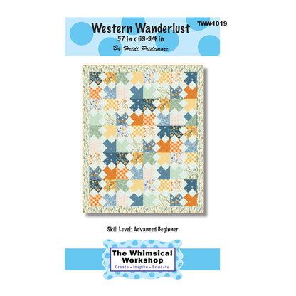 Cover image of pattern for Western Wanderlust quilt.