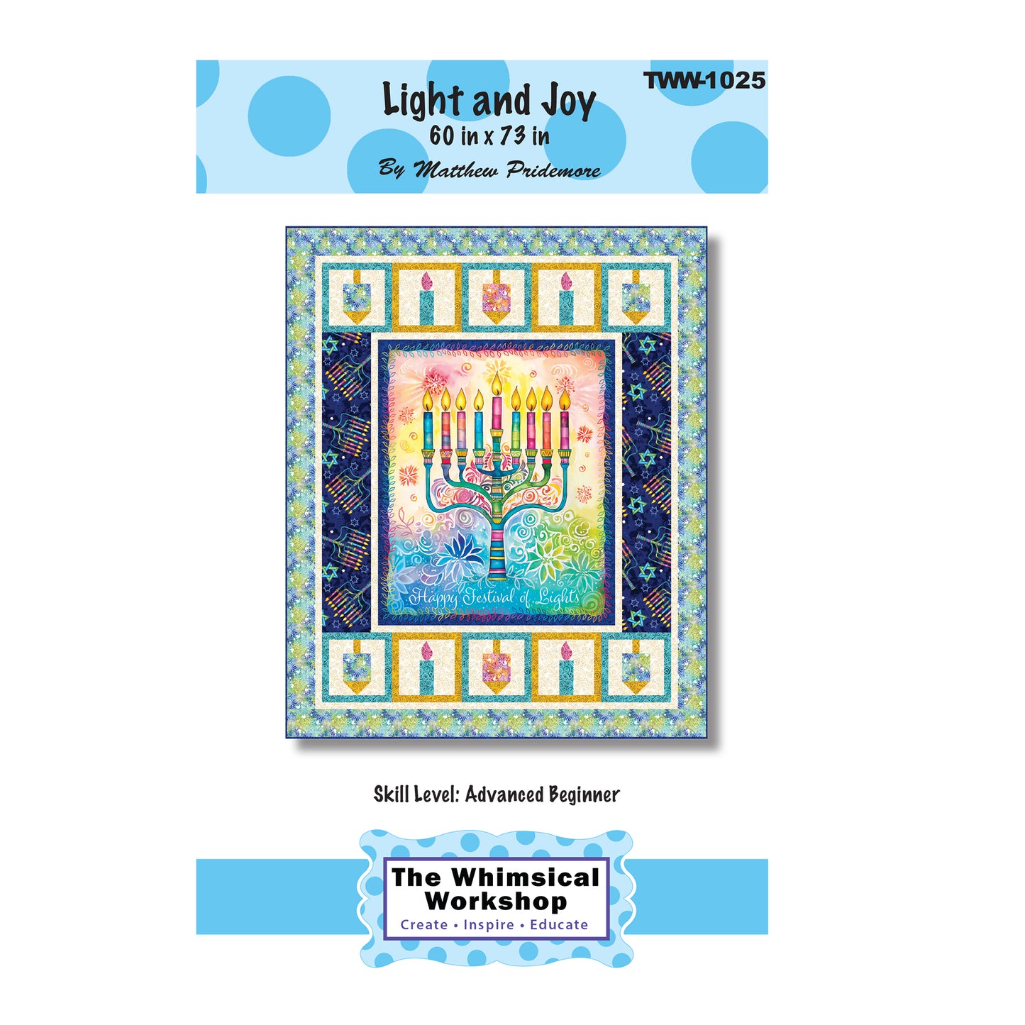 Cover image of pattern for Light and Joy Quilt.