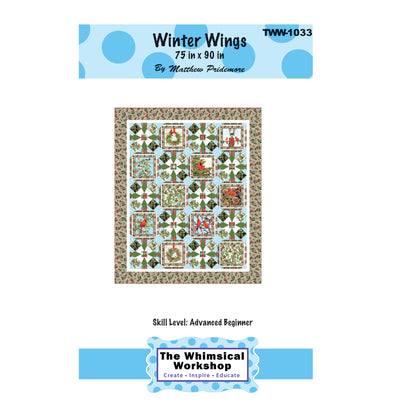 Cover image of pattern for Winter Wings Quilt.