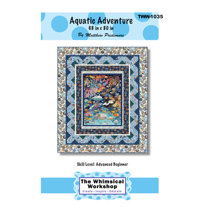 Cover image of pattern for Aquatic Adventure Quilt.