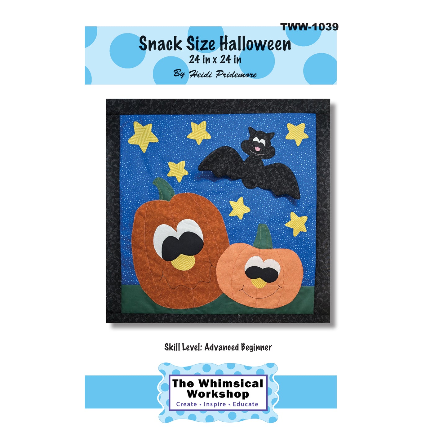 Snack Size Halloween Quilt TWW-1039e - Downloadable Pattern