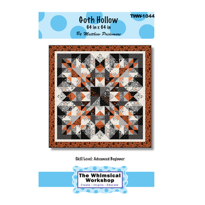 Image of pattern cover for Goth Hollow Quilt.