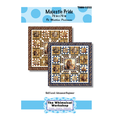 Cover image of pattern for Majestic Pride Quilts.