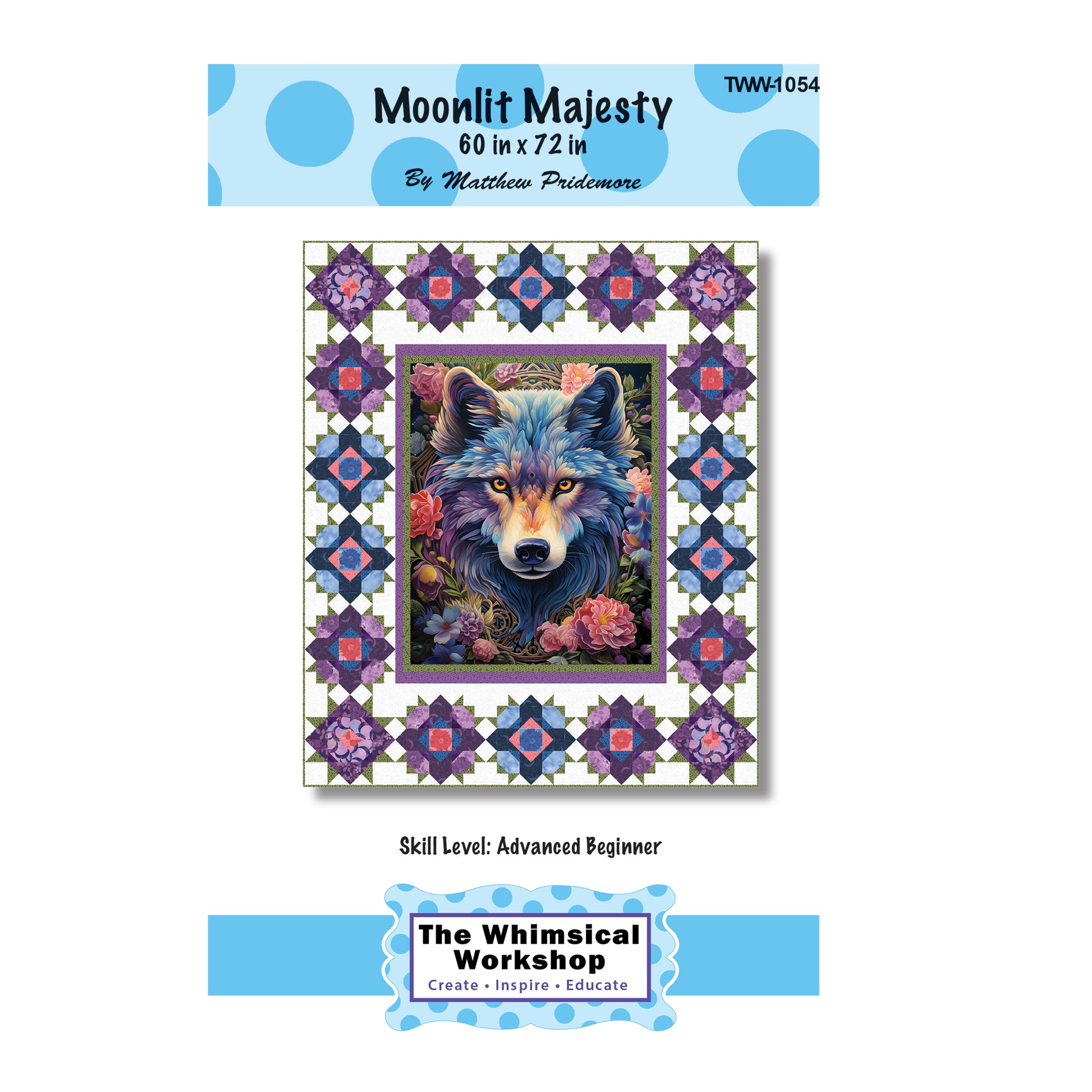 Cover image of pattern for Moonlit Majesty Quilt.