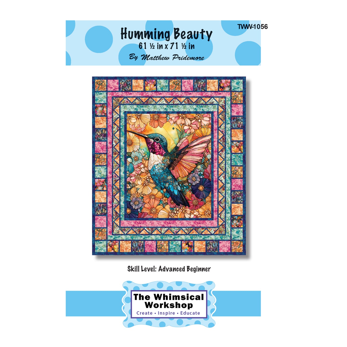 Cover image of pattern for Humming Beauty Quilt.