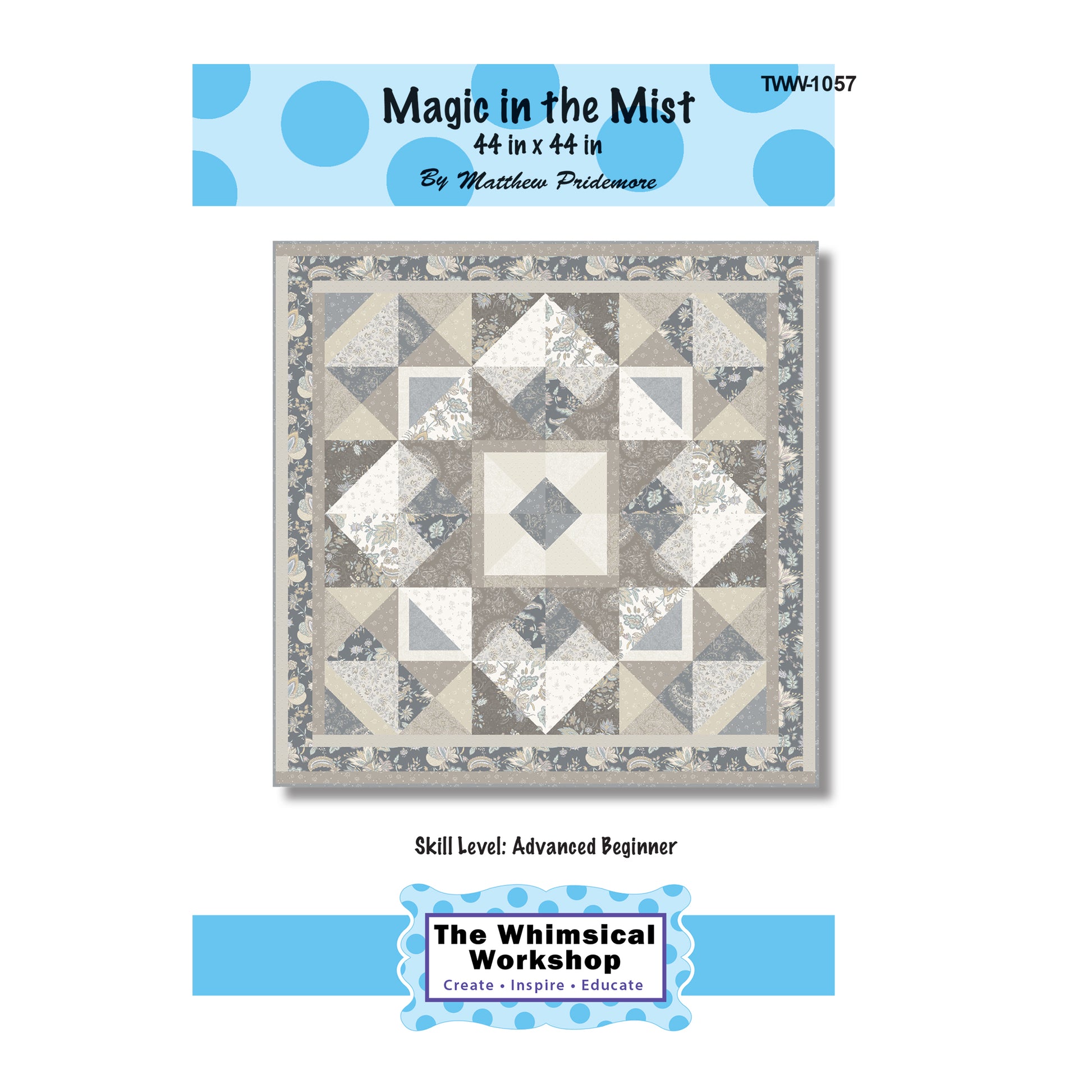 Cover image of pattern for Magic in the Mist Quilt.