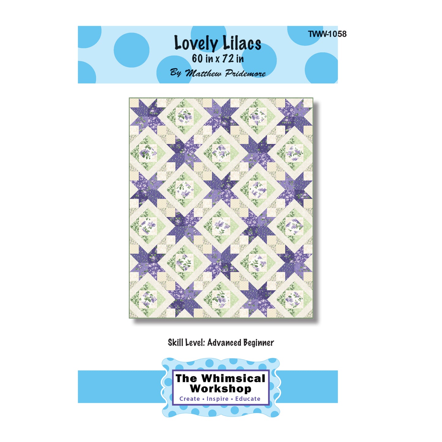 Cover image of pattern for Lovely Lilacs Quilt.