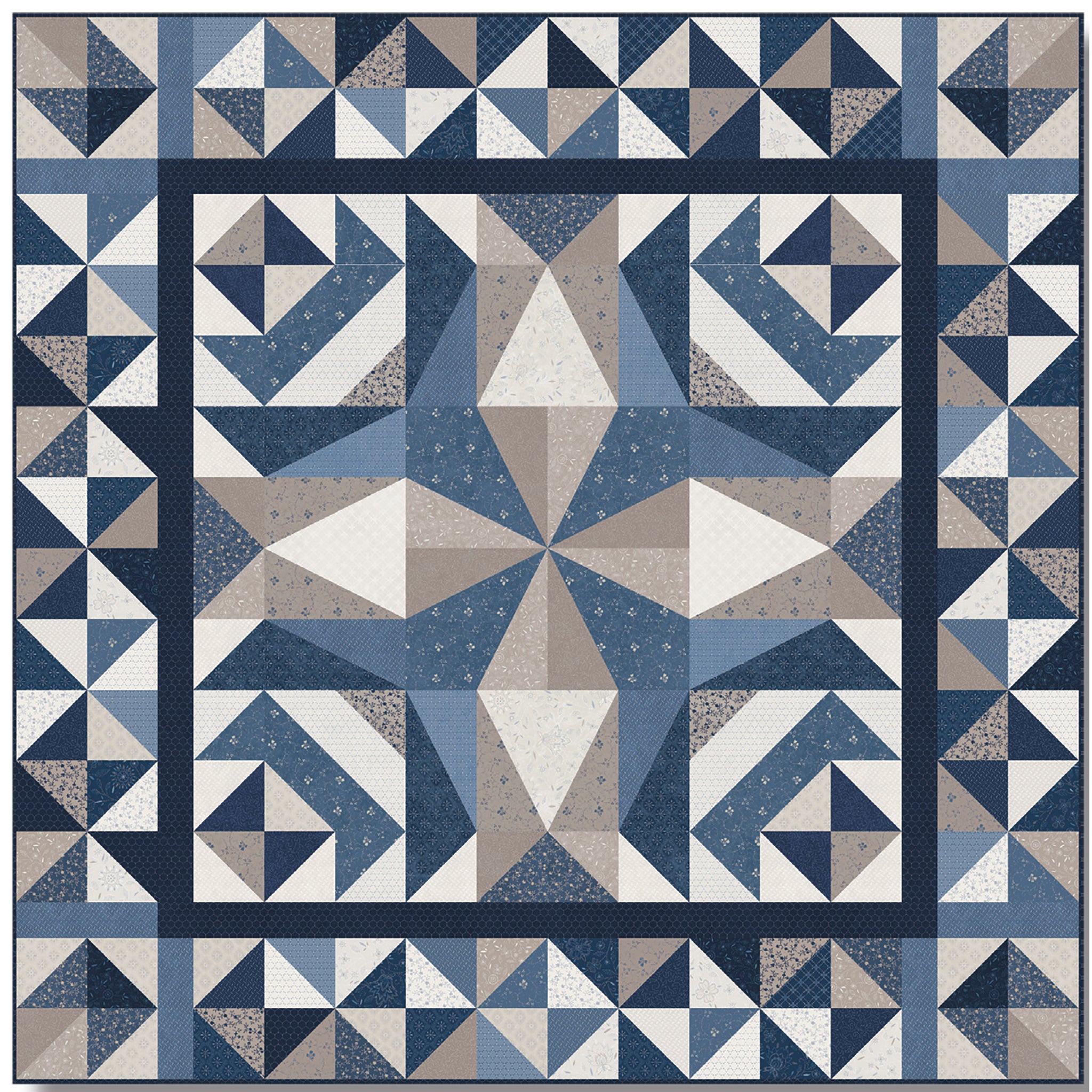 Simply Blue Quilt Pattern TWW-1061 - Paper Pattern – QuiltWoman.com