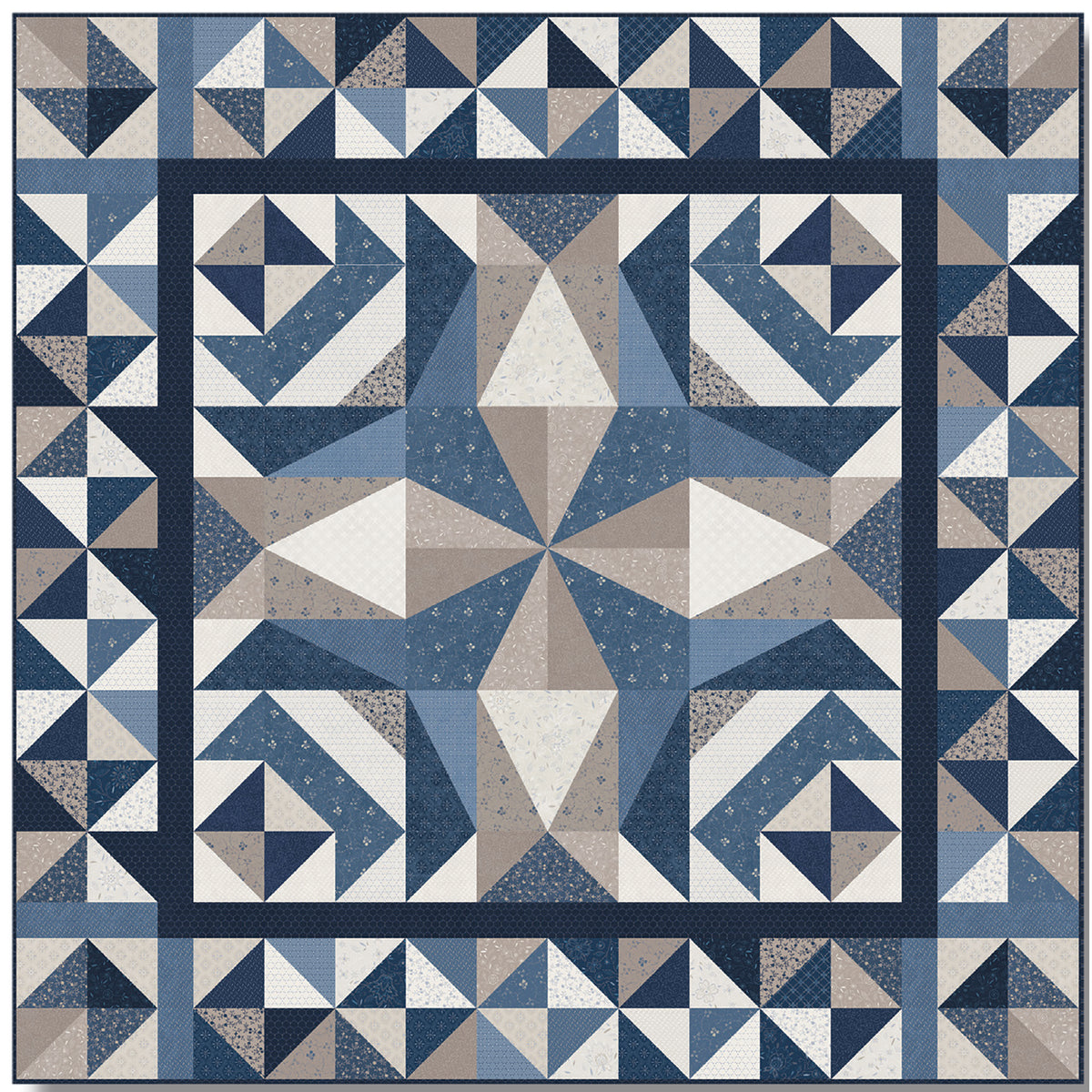 Simply Blue Quilt TWW-1061e - Downloadable Pattern – QuiltWoman.com