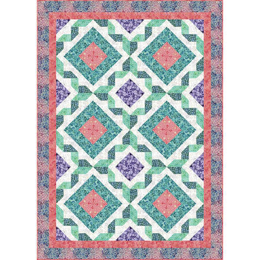 Twisted Vines is a beautiful quilt pattern by Heidi Pridemore of The Whimsical Workshop.