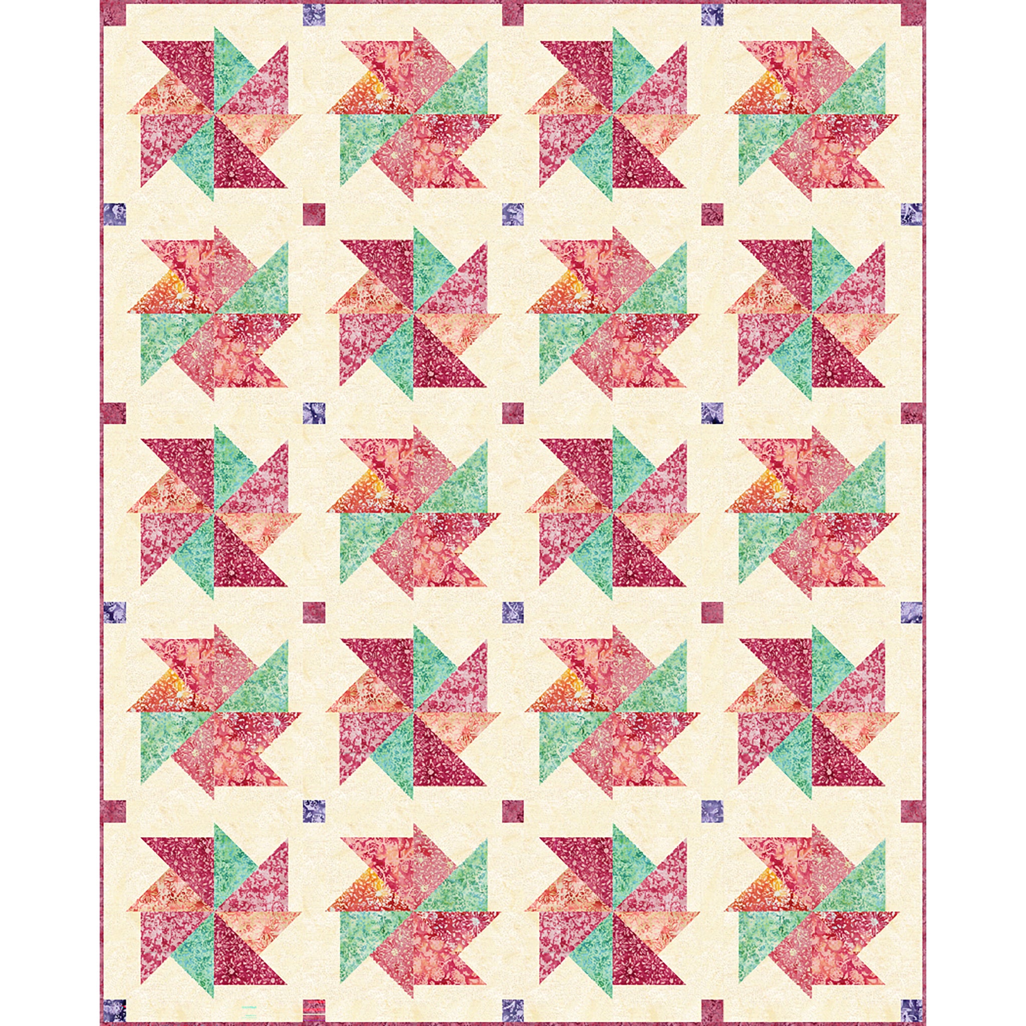 Daisy Pinwheels Quilt Pattern TWW-1075 - Paper Pattern – QuiltWoman.com