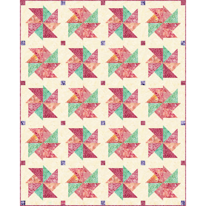 Daisy Pinwheels is a fun quilt full of pinwheels. 