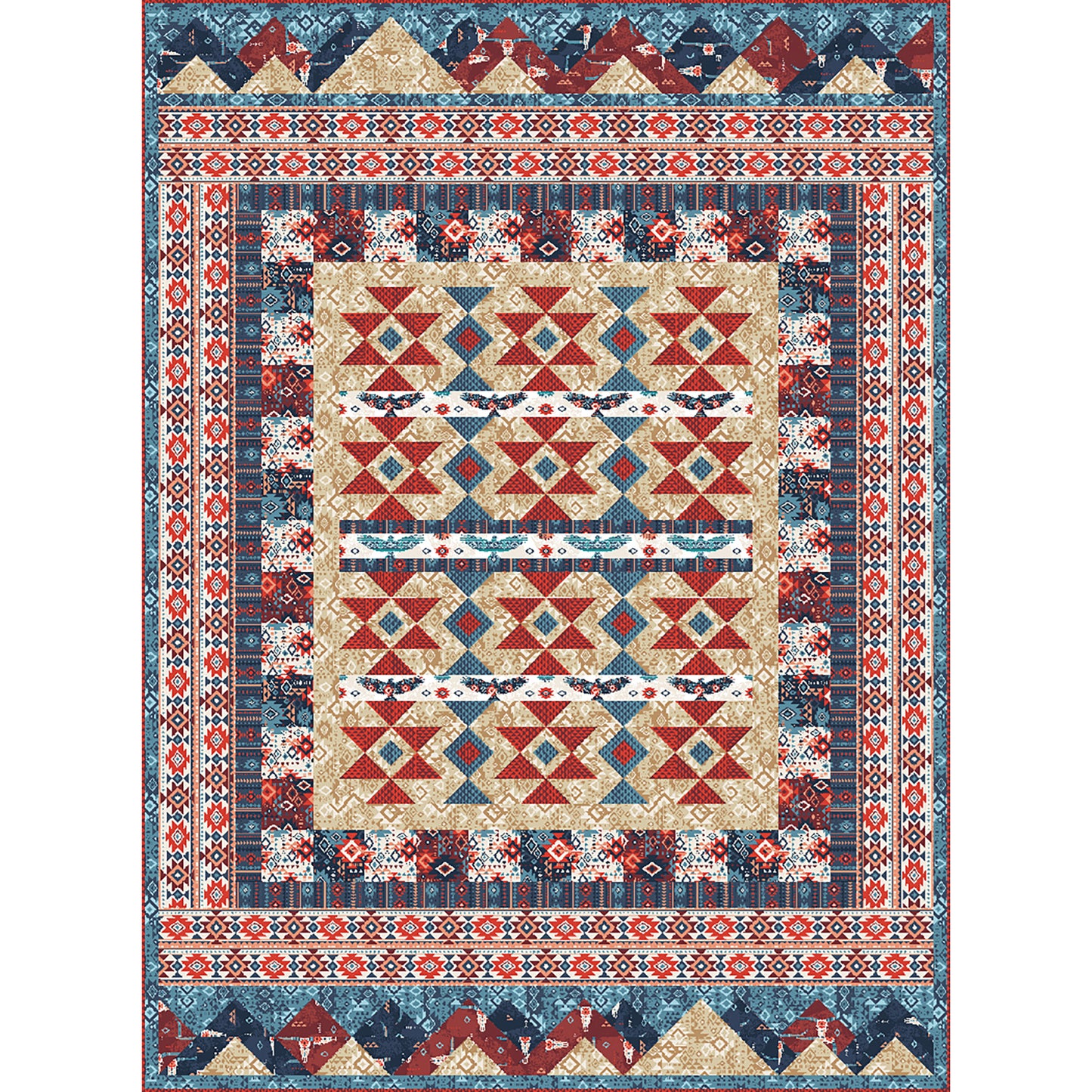 Desert Tapestry is a fun native American feel quilt.