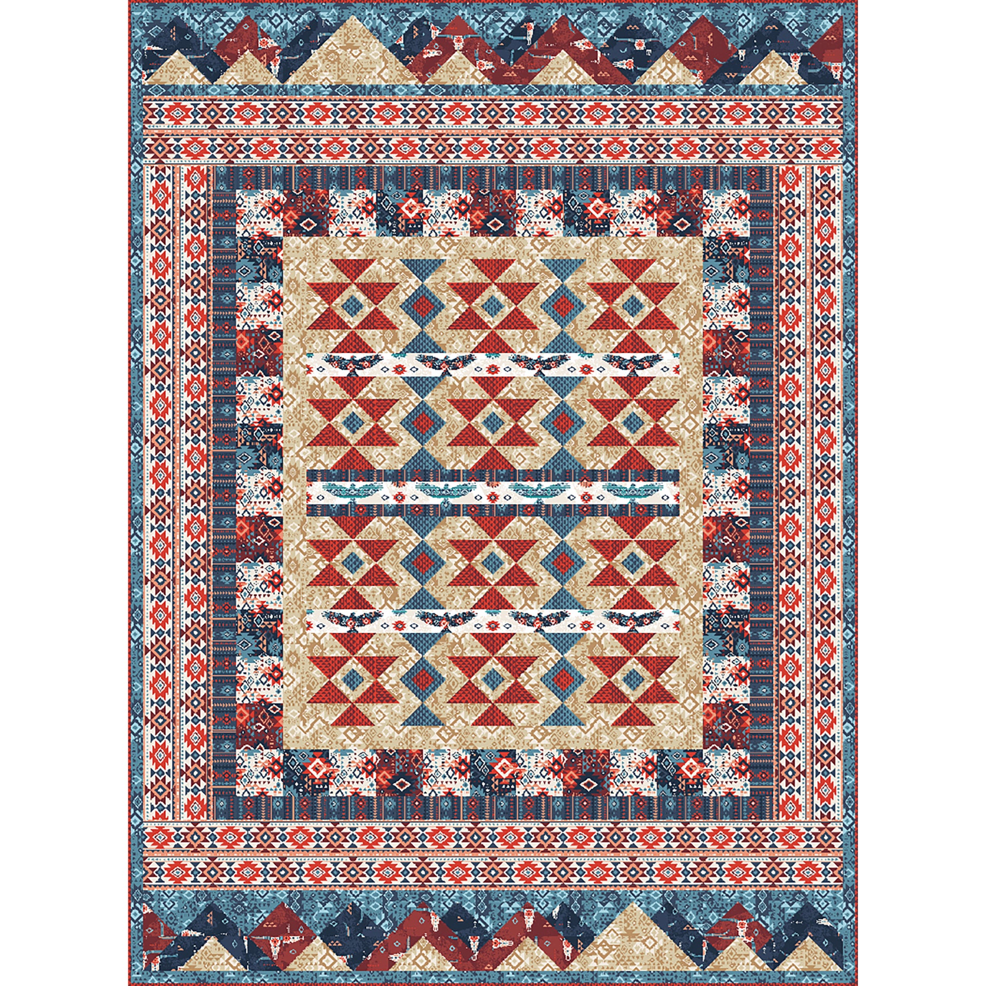 Desert Tapestry is a fun native American feel quilt.