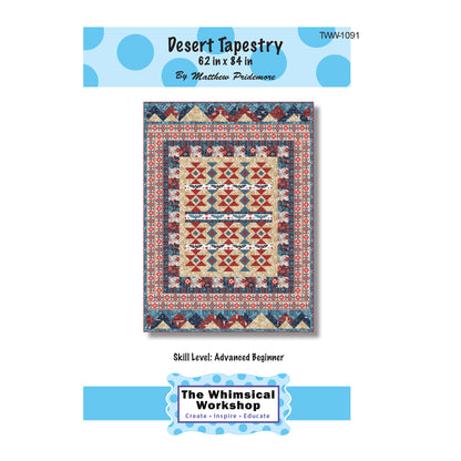 Cover image of pattern for Desert Tapestry quilt.