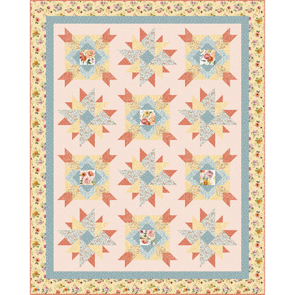 Vintage Blooms II is a beautiful floral quilt.