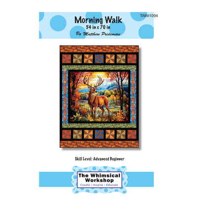 Cover image of pattern for Morning Walk Quilt.