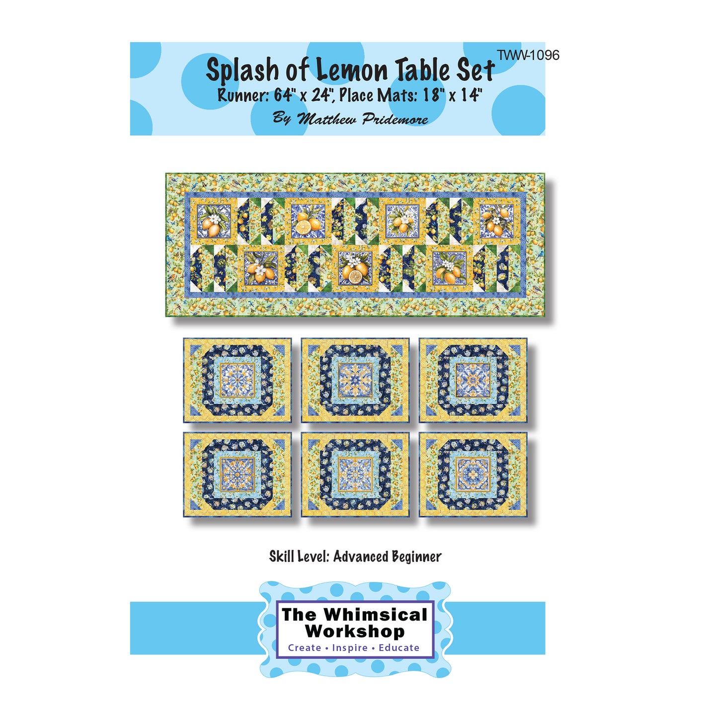 Cover image of pattern for Splash of Lemon Table Set.