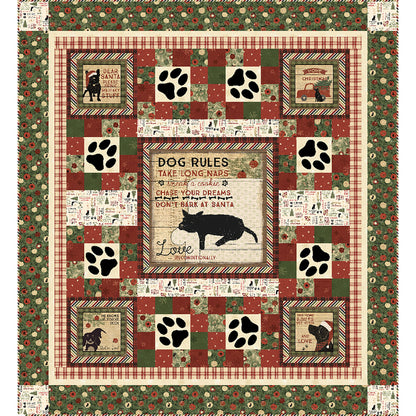 Deck the Paws Quilt TWW-1098e - Downloadable Pattern