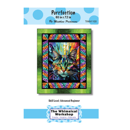 Cover image of pattern for Purrfection quilt.