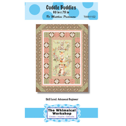 Cover image of pattern for Cuddle Buddies quilt.