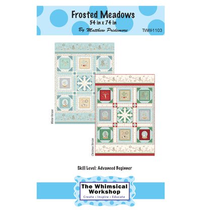 Cover image of pattern for Frosted Meadows quilts.