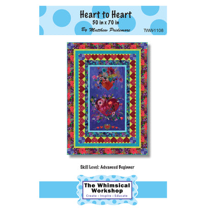 Cover image of pattern for Heart to Heart quilt.