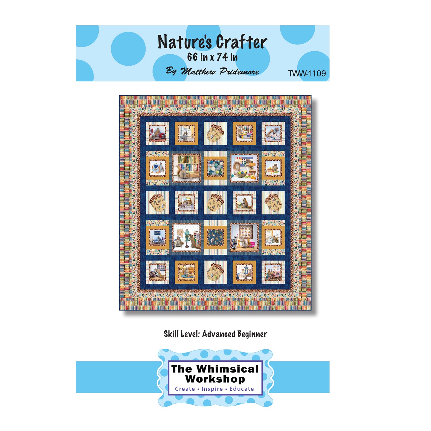 Cover image of pattern for "Nature's Crafter" quilt.