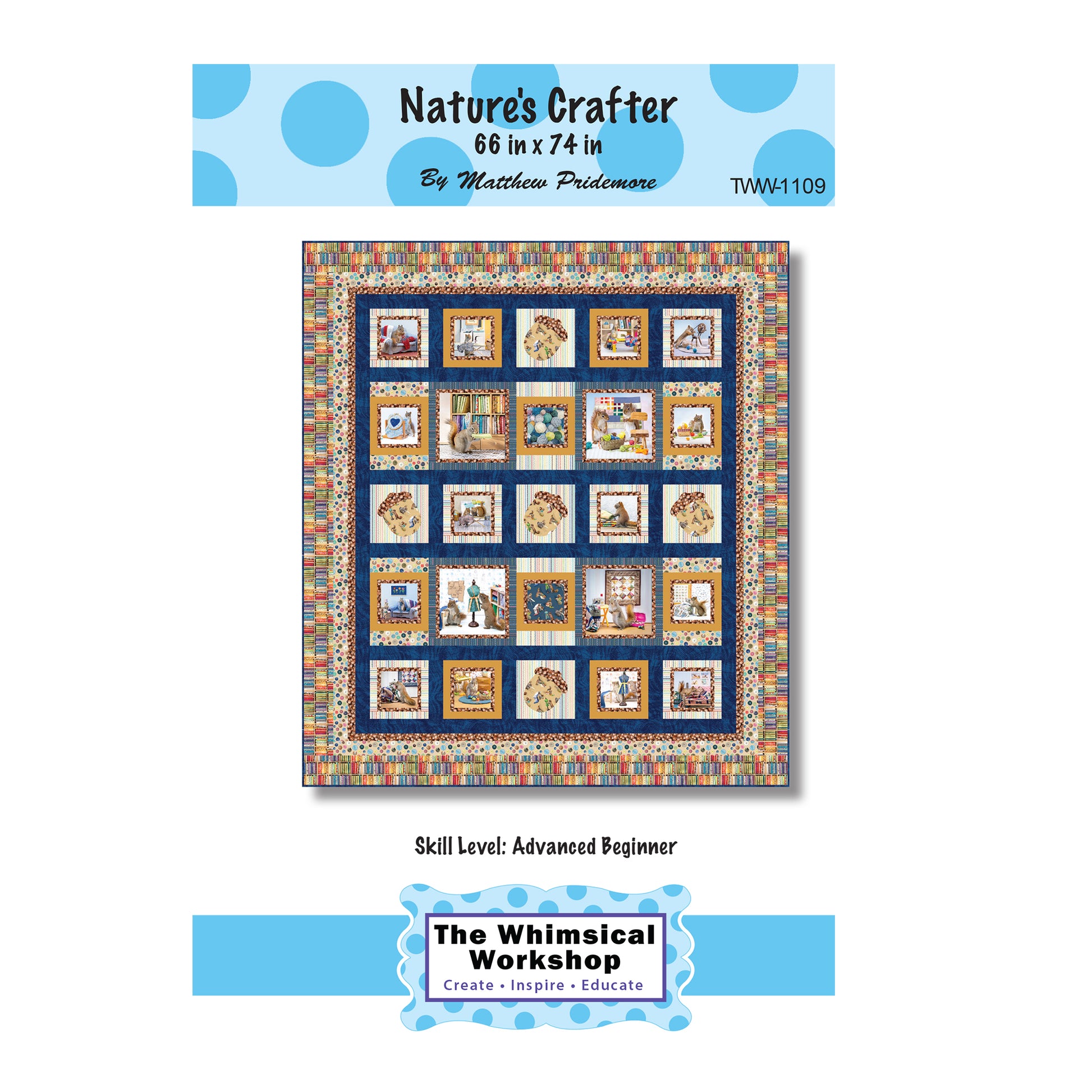 Cover image of pattern for "Nature's Crafter" quilt.