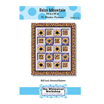 Cover image of pattern for Daisy Mountain quilt.