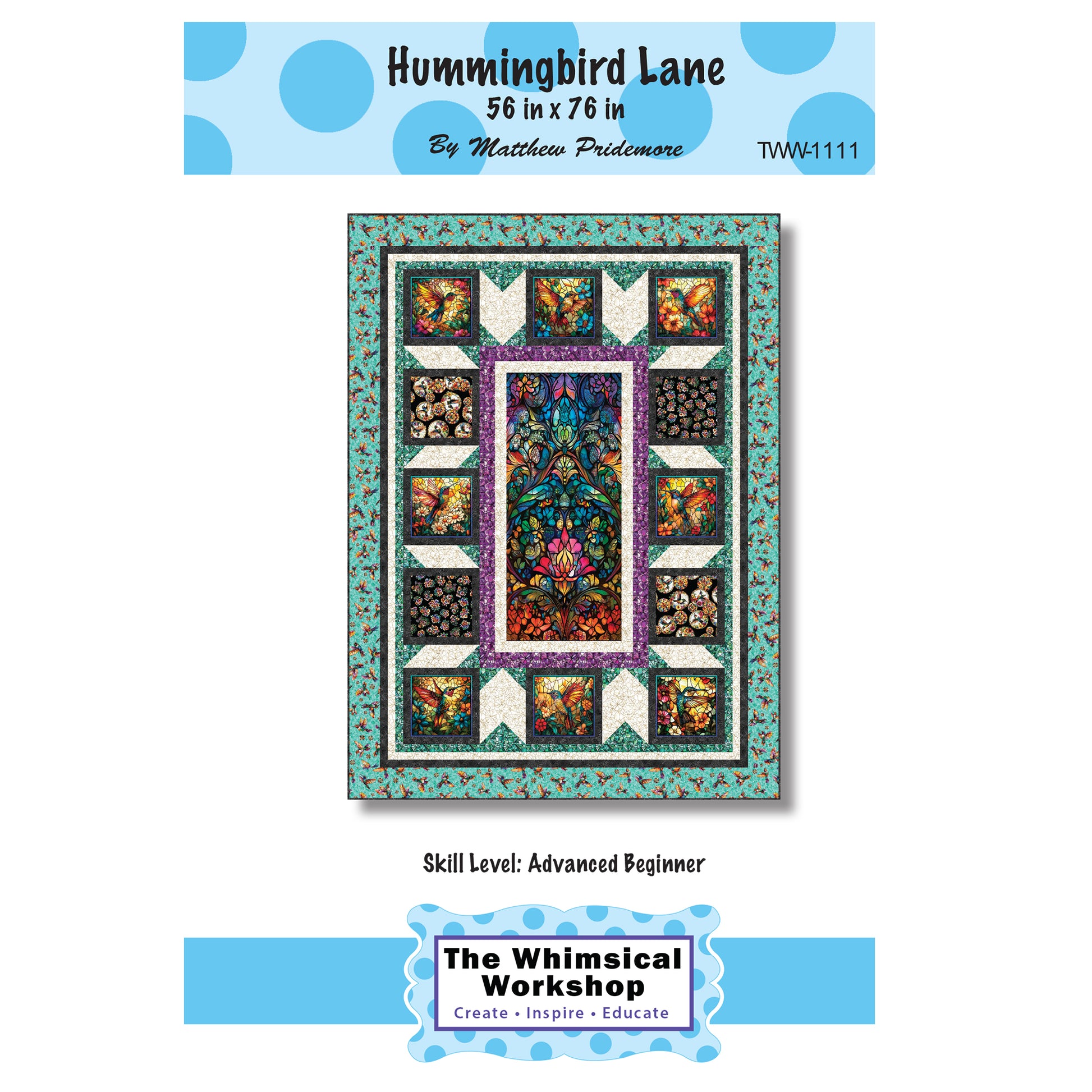 Cover image of pattern for Hummingbird Lane quilt.