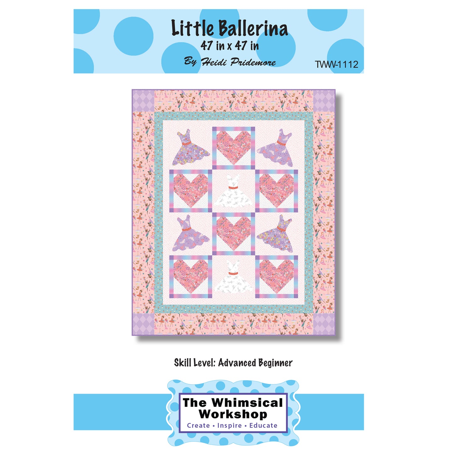 Cover image of pattern for Little Ballerina quilt.