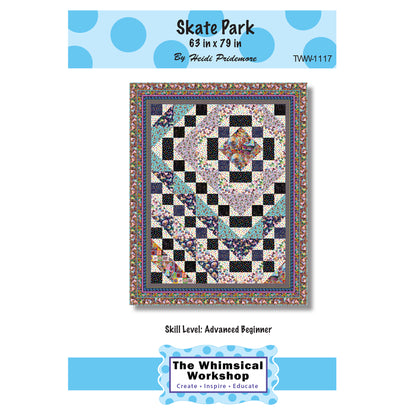 Cover image of pattern for Skate Park quilt.