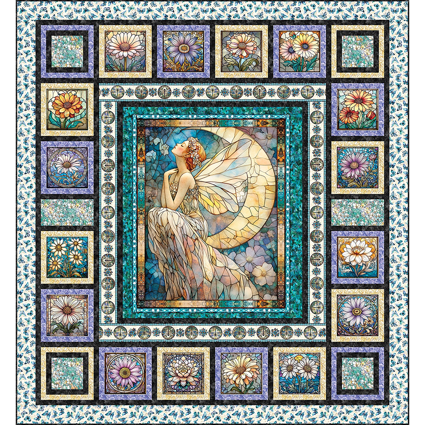 Midnight Fairy Quilt Pattern TWW-1123w - Wholesale Product