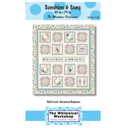 Cover image of pattern for Sunshine and Song quilt.