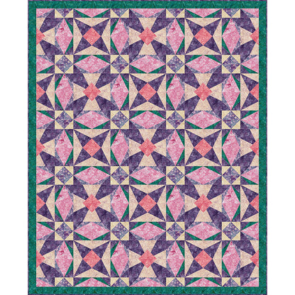 Stars in the Garden Quilt TWW-1127e - Downloadable Pattern