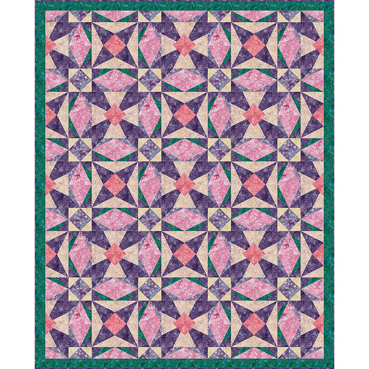 Stars in the Garden Quilt TWW-1127e - Downloadable Pattern