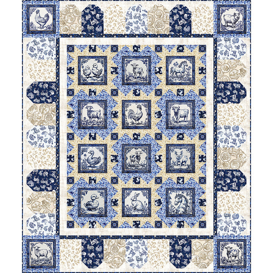 Bluebell Farms Quilt TWW-1128e - Downloadable Pattern