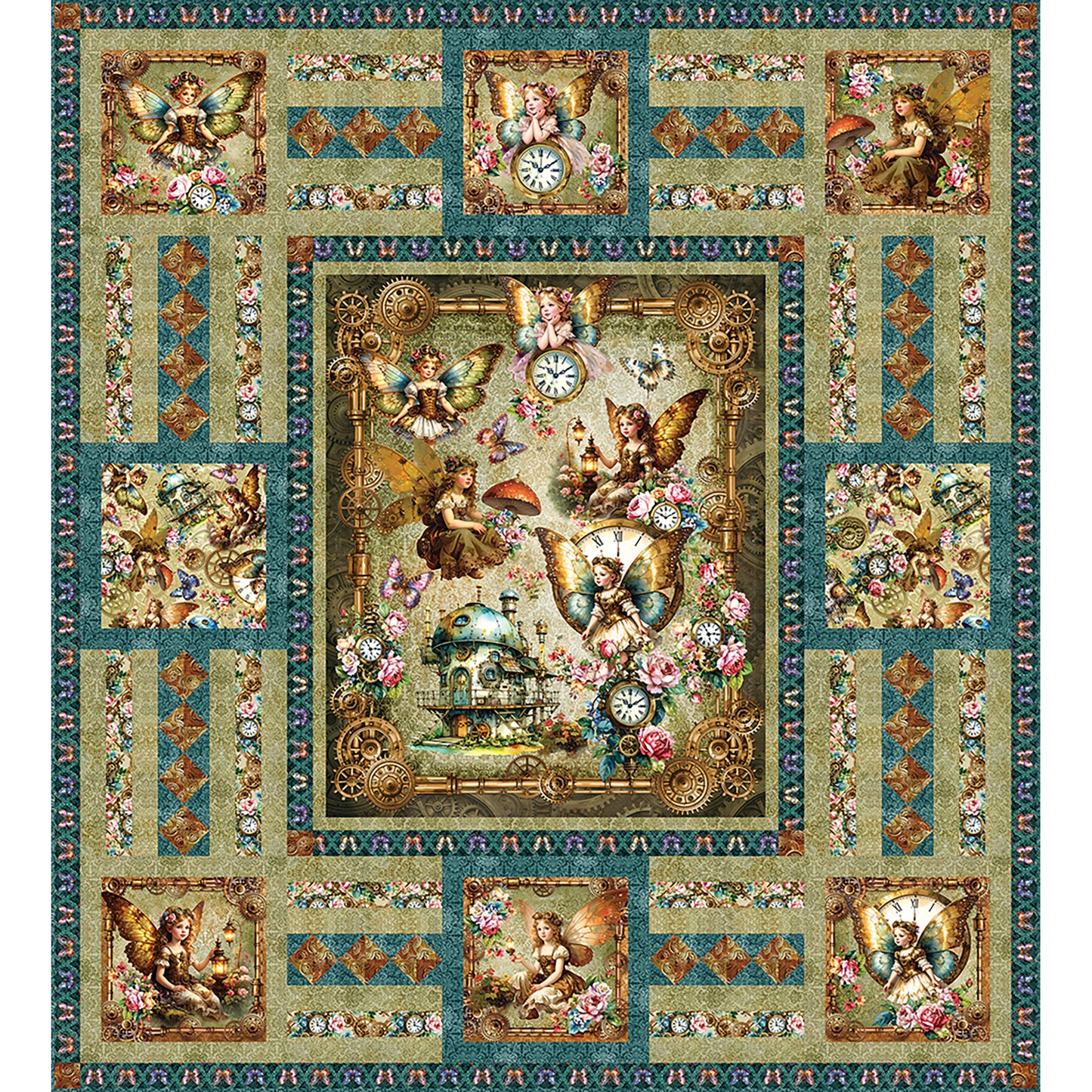 Clockwork Fairies Quilt Pattern TWW-1129 - Paper Pattern