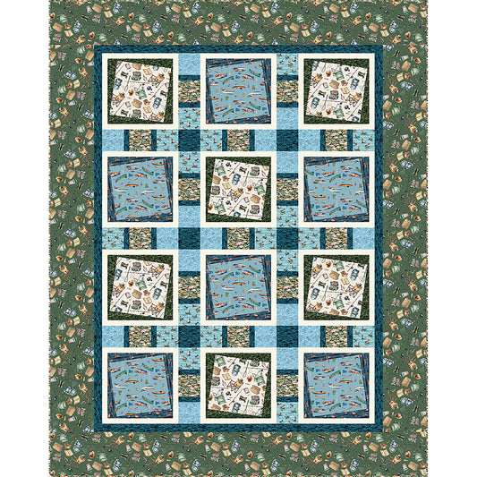 Let's Go Fishing Quilt TWW-1134e - Downloadable Pattern
