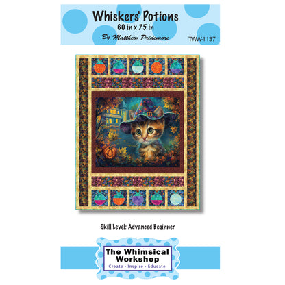 Cover image of pattern for Whiskers' Potions quilt.