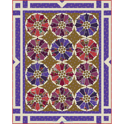 Gilded Petals Quilt Pattern TWW-1144w - Wholesale Product